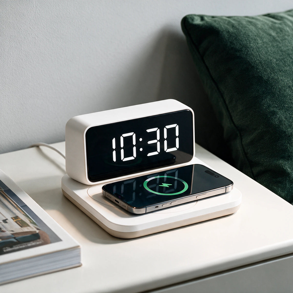 Charging Stand With Clock